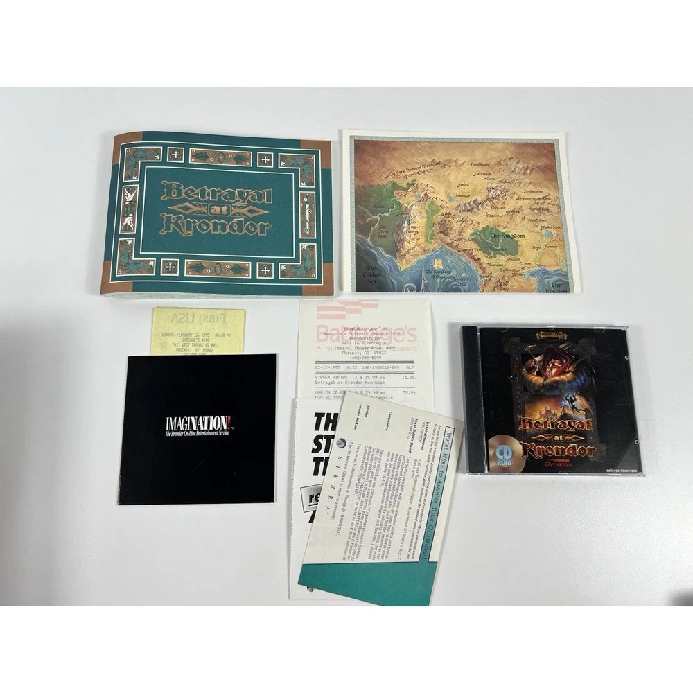 Betrayal At Krondor - Big Box Vintage 1994 IBM PC CD-ROM RPG Game Disc
